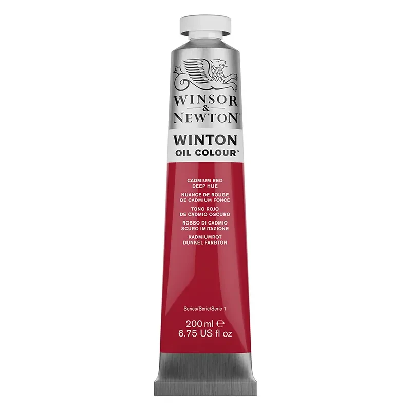 Farba olejna Winsor &amp; Newton Winton 200 ml - 098 Cadmium Red Deep Hue 03