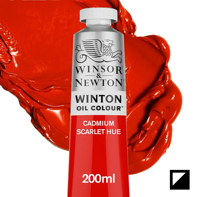 Farba olejna Winsor &amp; Newton Winton 200 ml - 107 Cadmium Scarlet Hue 01