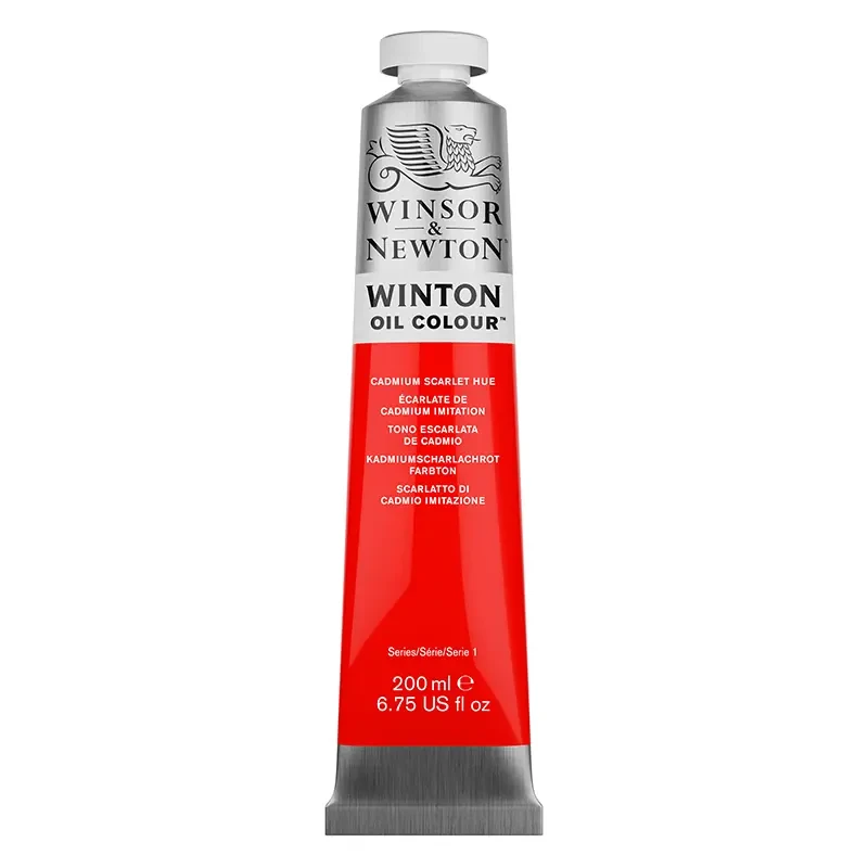 Farba olejna Winsor &amp; Newton Winton 200 ml - 107 Cadmium Scarlet Hue 03