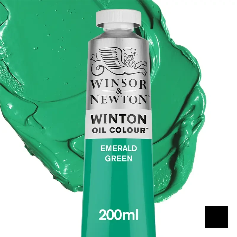 Farba olejna Winsor &amp; Newton Winton 200 ml - 241 Emerald Green 01