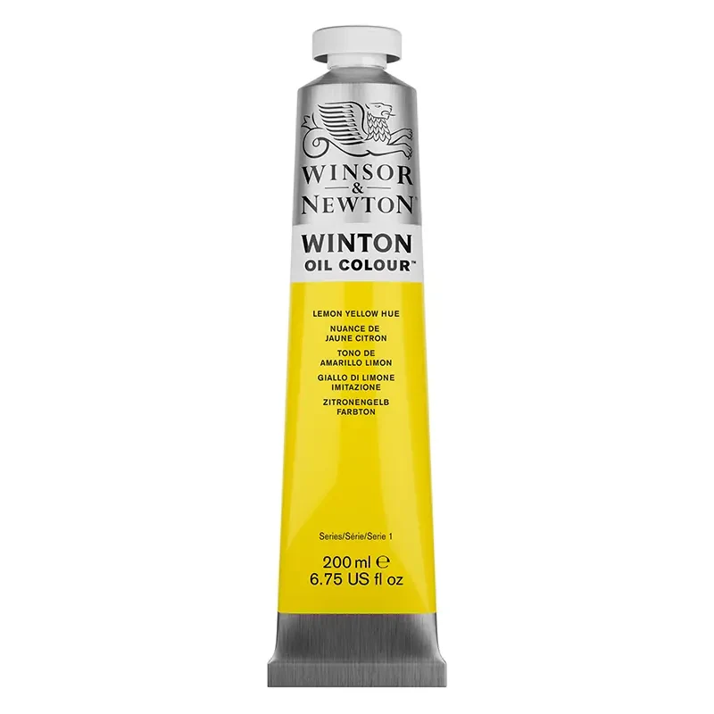 Farba olejna Winsor &amp; Newton Winton 200 ml - 346 Lemon Yellow Hue  03