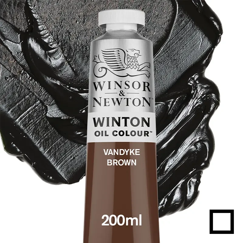 Farba olejna Winsor & Newton Winton 200 ml - 676 Vandyke Brown 01