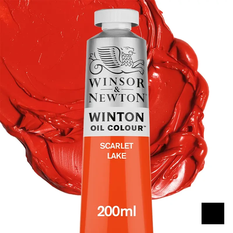 Farba olejna Winsor & Newton Winton 200 ml - 603 Scarlet Lake 01
