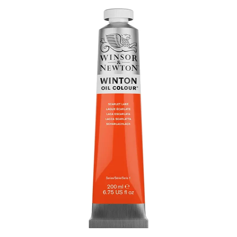 Farba olejna Winsor & Newton Winton 200 ml - 603 Scarlet Lake 03