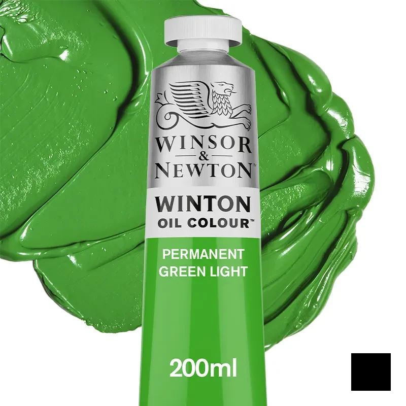 Farba olejna Winsor & Newton Winton 200 ml - 483 Permanent Green Light 01
