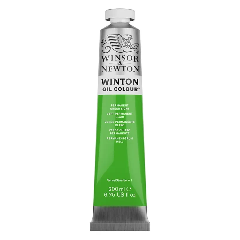 Farba olejna Winsor & Newton Winton 200 ml - 483 Permanent Green Light 03