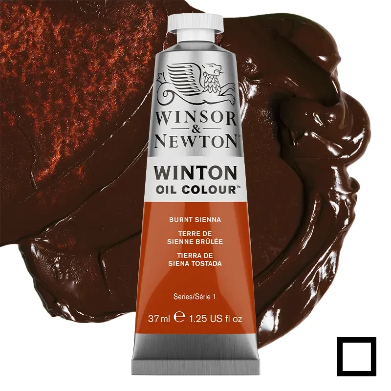 Farba olejna Winsor & Newton Winton 37 ml - 074 Burnt sienna 01