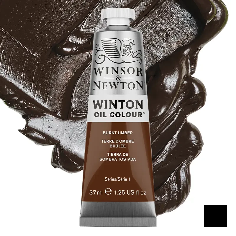 Farba olejna Winsor & Newton Winton 37 ml - 076 Burnt umber 01