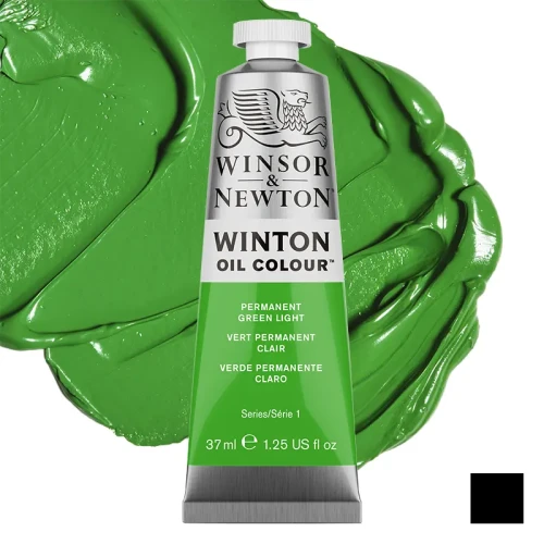 Farba olejna Winsor & Newton Winton 37 ml - 483 Permanent Green Light