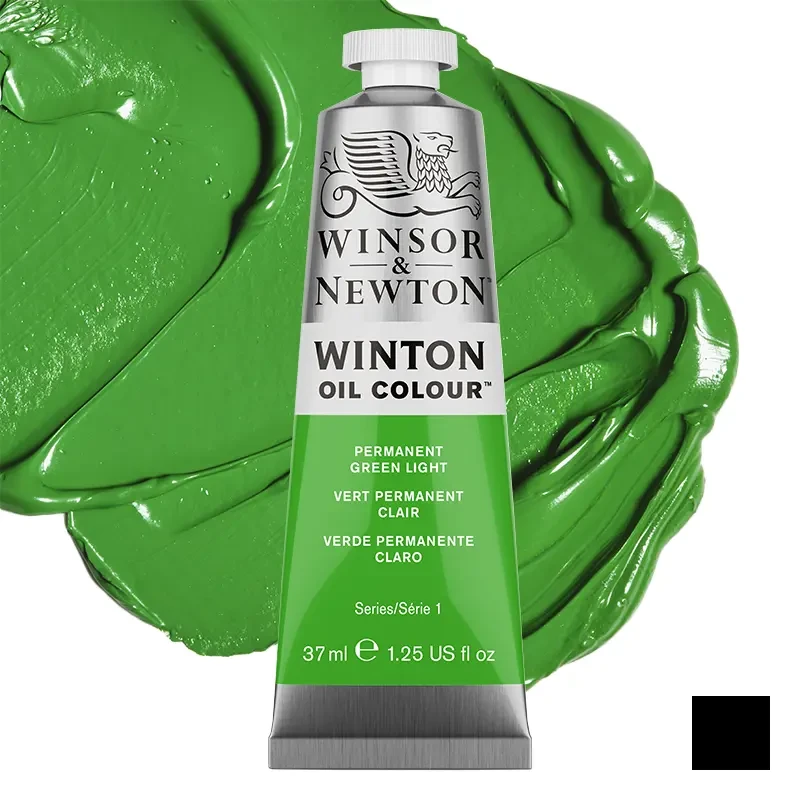 Farba olejna Winsor & Newton Winton 37 ml - 483 Permanent Green Light 01