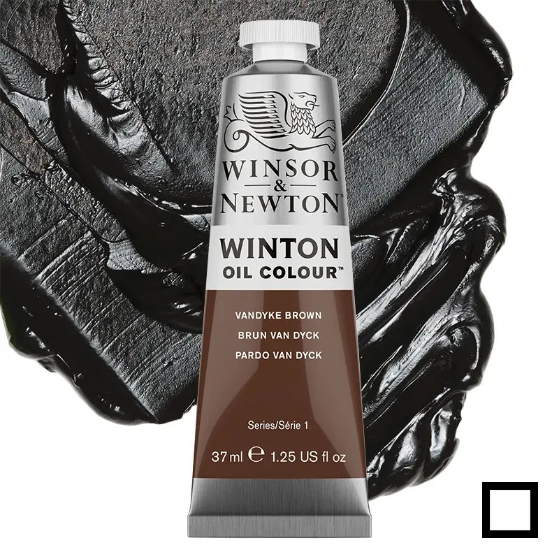 Farba olejna Winsor & Newton Winton 37 ml - 676 Vandyke Brown  01