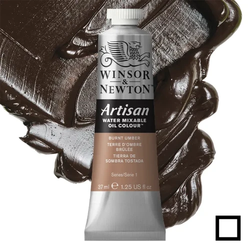 Farba olejna Winsor & Newton Artisan water mixable 37 ml – 076 Burnt Umber