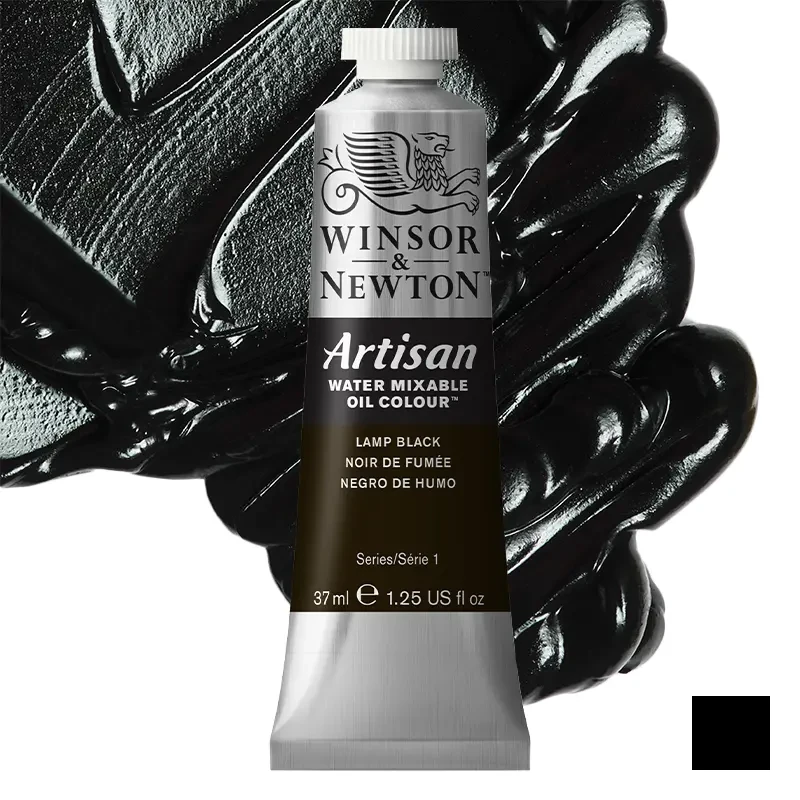 Farba olejna Winsor & Newton Artisan water mixable 37 ml – 337 Lamp Black 01