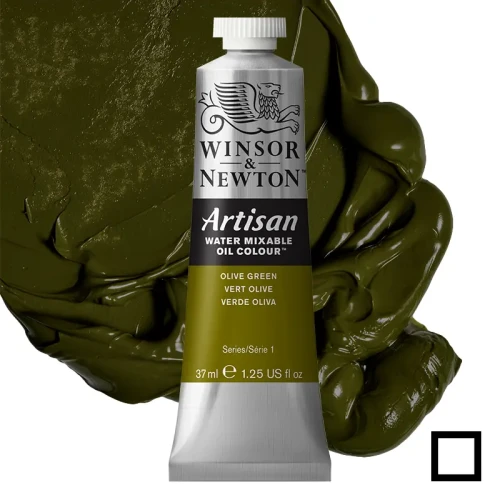 Farba olejna Winsor & Newton Artisan water mixable 37 ml – 447 Olive Green