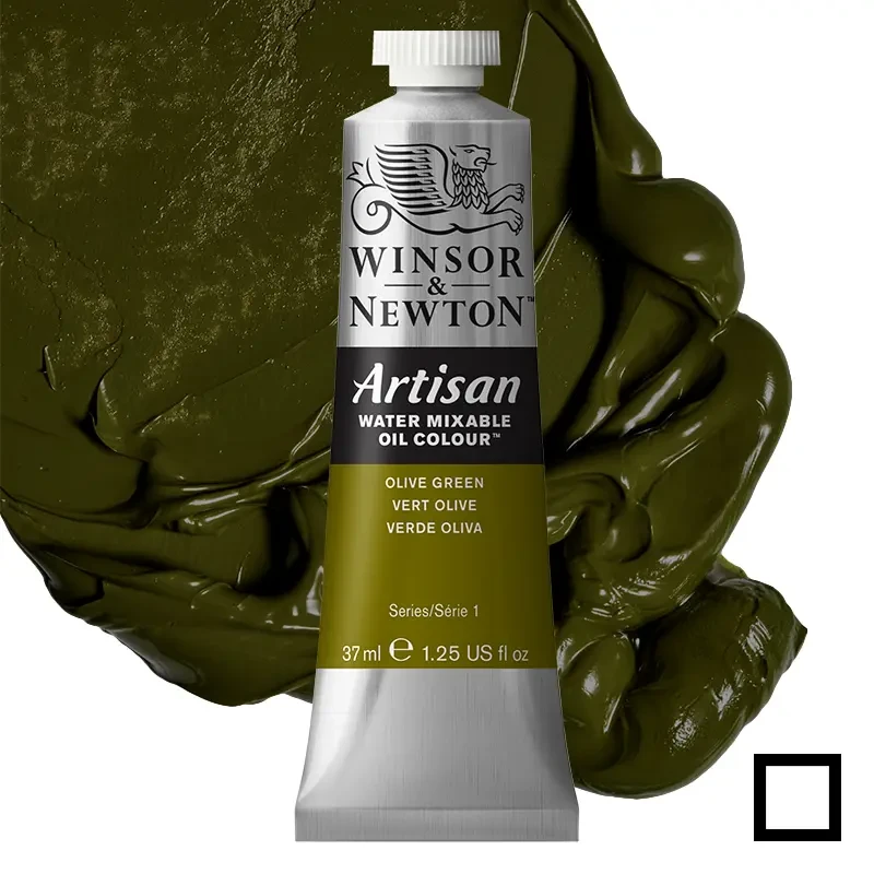 Farba olejna Winsor & Newton Artisan water mixable 37 ml – 447 Olive Green 01