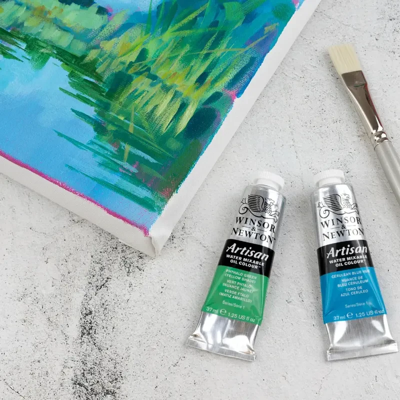 Farba olejna Winsor & Newton Artisan water mixable 37 ml – 447 Olive Green 03