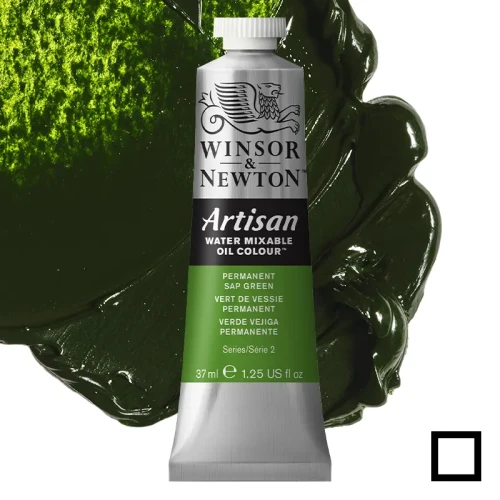 Farba olejna Winsor & Newton Artisan water mixable 37 ml – 503 Permanent Sap Green