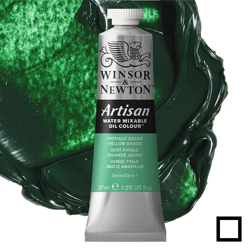 Farba olejna Winsor & Newton Artisan water mixable 37 ml – 521 Phthalo Green (Yellow Shade) 01