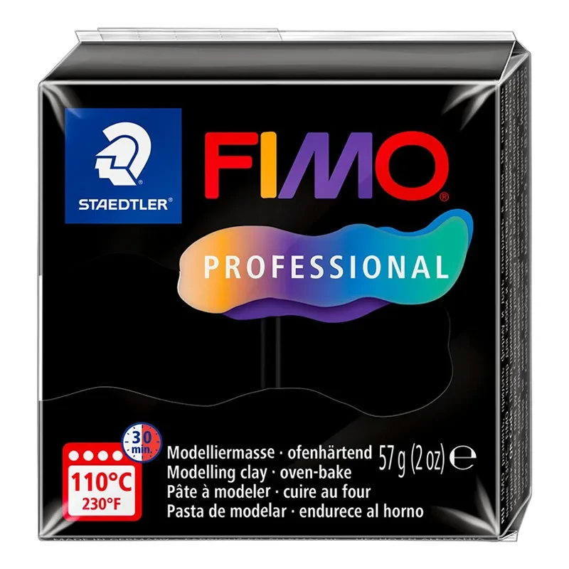 Modelina Fimo Professional 57 g - 009 Czarny 01