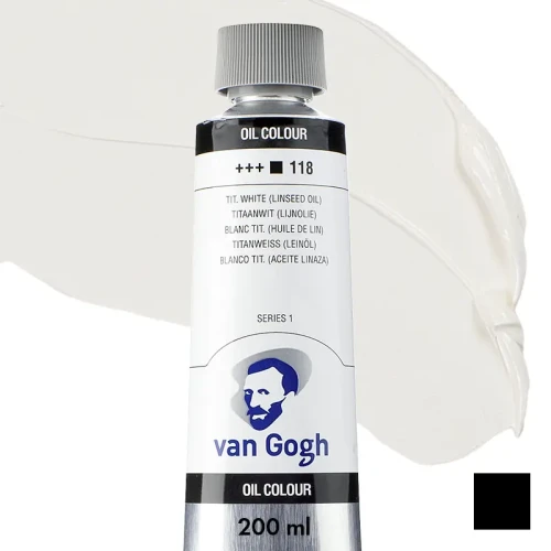 Farba olejna Van Gogh 200 ml - 118 S1 Titanium White (linseed oil)