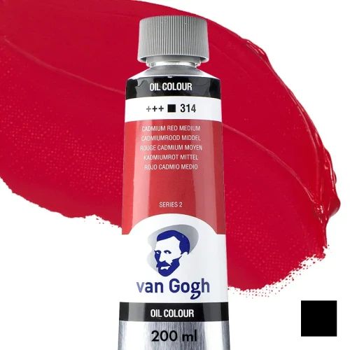 Farba olejna Van Gogh 200 ml - 314 S2 Cadmium red medium