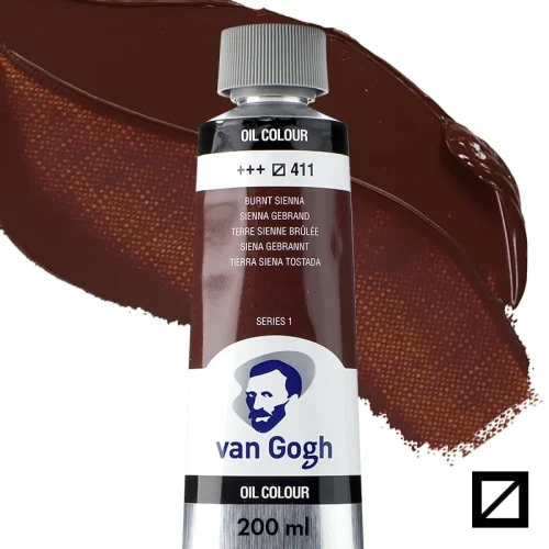 Farba olejna Van Gogh 200 ml - 411 S1 Burnt sienna
