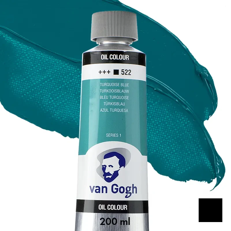 Farba olejna Van Gogh 200 ml - 522 S1 Turquoise blue 01