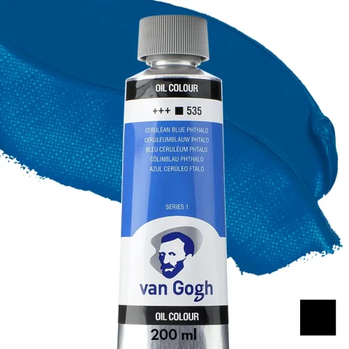 Farba olejna Van Gogh 200 ml - 535 S1 Cerulean blue (phtalo)