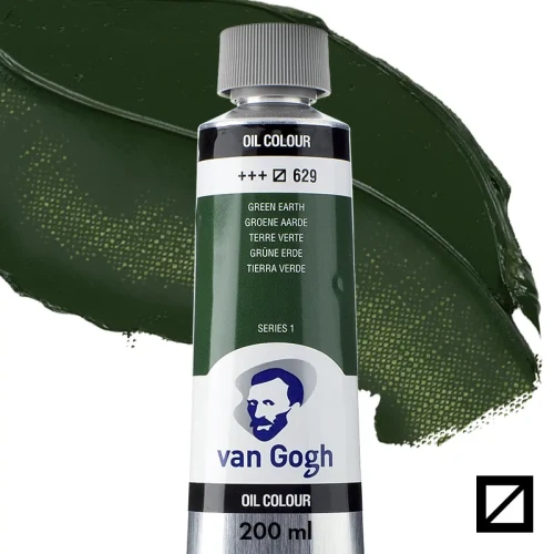 Farba olejna Van Gogh 200 ml - 629 S1 Green earth