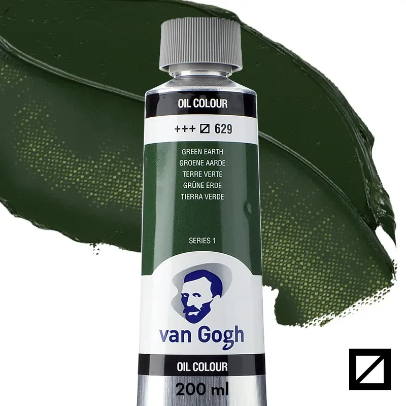 Farba olejna Van Gogh 200 ml - 629 S1 Green earth 01