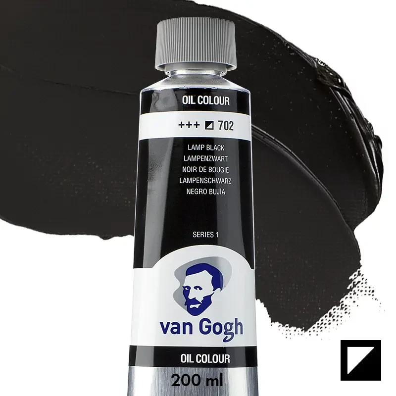 Farba olejna Van Gogh 200 ml - 702 S1 Lamp black 01