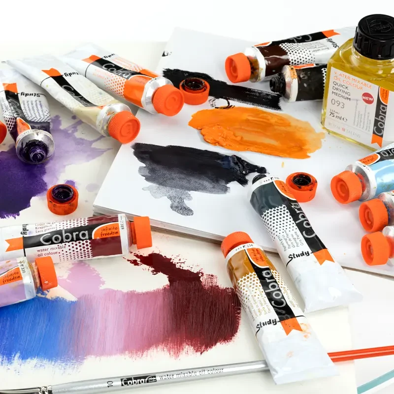 Farba olejna wodorozcieńczalna Cobra Study 200 ml – 105 Titanium White 04