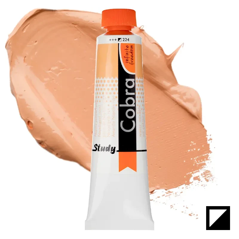 Farba olejna wodorozcieńczalna Cobra Study 40 ml – 224 Naples Yellow Red 01