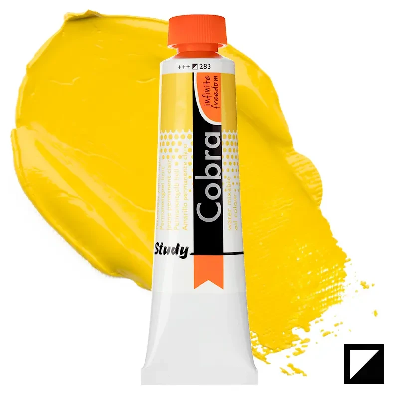 Farba olejna wodorozcieńczalna Cobra Study 40 ml – 283 Permanent Yellow Light 01