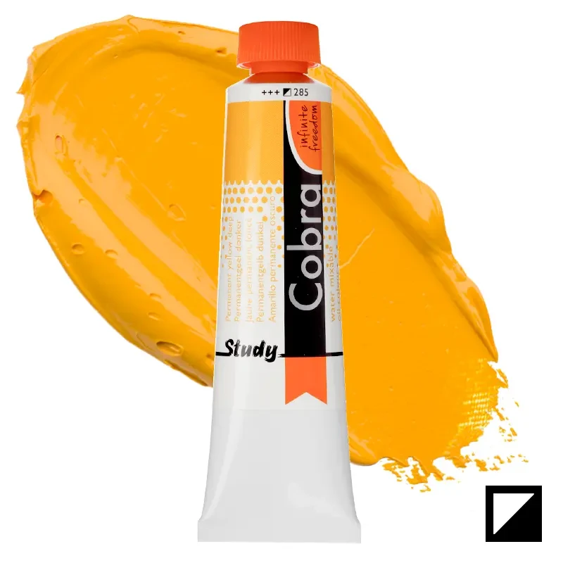 Farba olejna wodorozcieńczalna Cobra Study 40 ml – 285 Permanent Yellow Deep 01