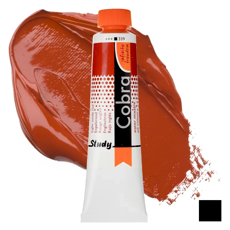 Farba olejna wodorozcieńczalna Cobra Study 40 ml – 339 Light Oxide Red 01