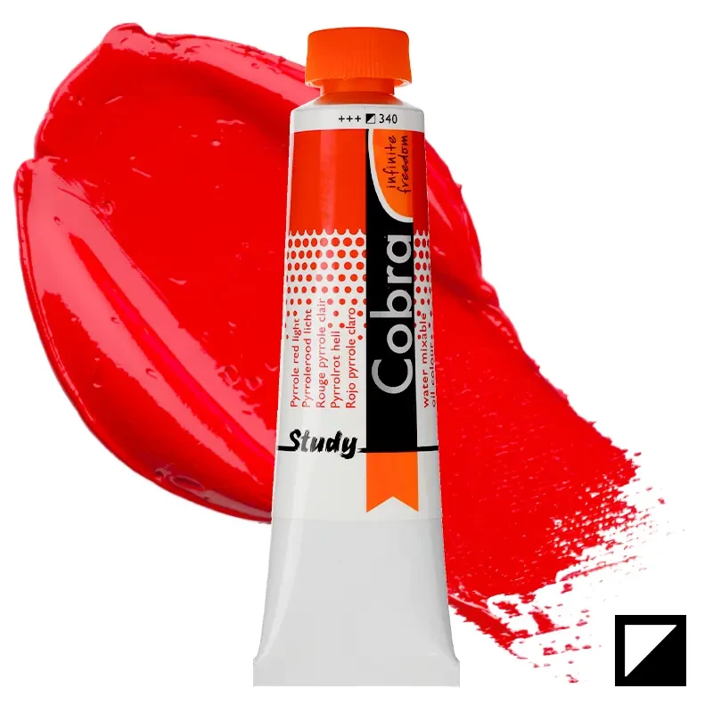Farba olejna wodorozcieńczalna Cobra Study 40 ml – 340 Pyrrole Red Light 01