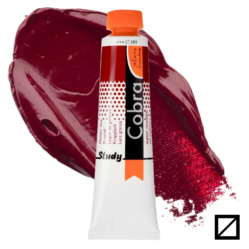 Farba olejna wodorozcieńczalna Cobra Study 40 ml – 389 Madder Lake 01