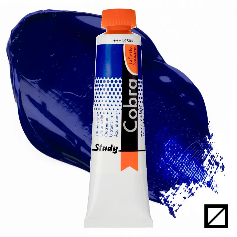 Farba olejna wodorozcieńczalna Cobra Study 40 ml – 504 Ultramarine 01