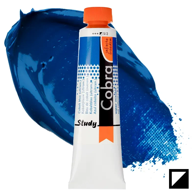 Farba olejna wodorozcieńczalna Cobra Study 40 ml – 512 Cobalt Blue Ultramarine 01