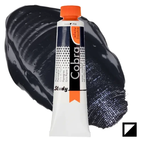 Farba olejna wodorozcieńczalna Cobra Study 40 ml – 708 Payne's Grey