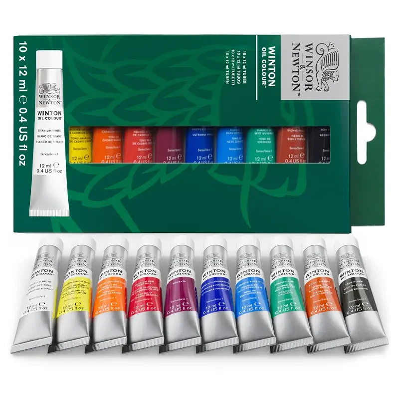 Farby olejne Winsor & Newton Winton zestaw 10 x 12 ml 01