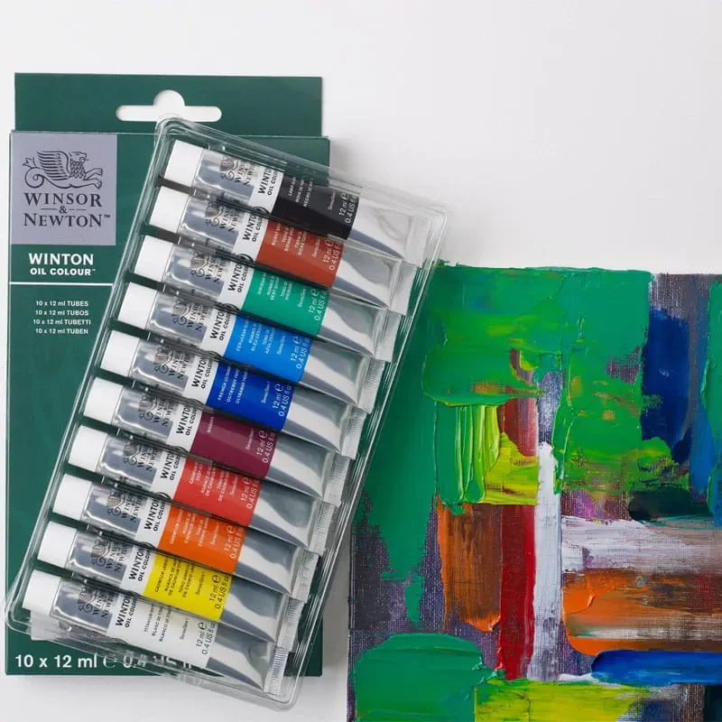 Farby olejne Winsor & Newton Winton zestaw 10 x 12 ml 02