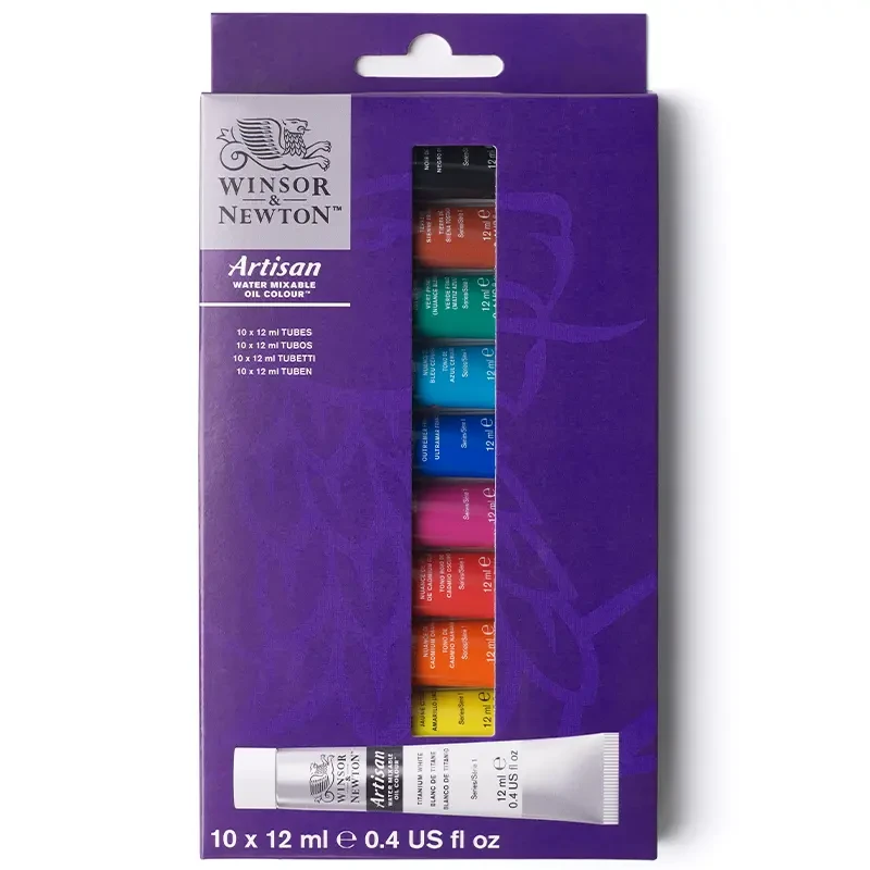 Farby olejne wodorozcieńczalne Winsor & Newton Artisan zestaw 10 x 12 ml 05