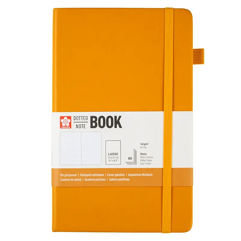 Notatnik Bullet Journal Sakura Dotted Notebook Japanese Kerria - 13 x 21 cm, 140 g, 80 ark. 03