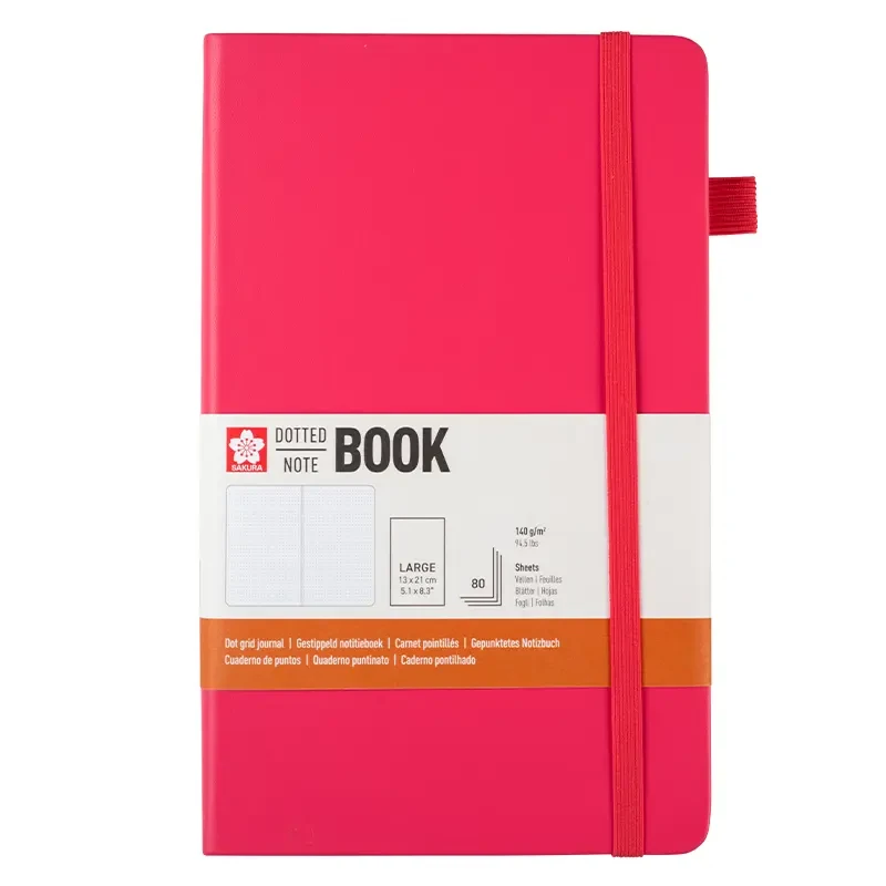 Notatnik Bullet Journal Sakura Dotted Notebook Plum Blossom - 13 x 21 cm, 140 g, 80 ark. 03