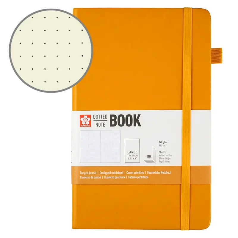 Notatnik Bullet Journal Sakura Dotted Notebook Japanese Kerria - 13 x 21 cm, 140 g, 80 ark. 01