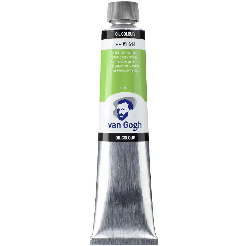 Farba olejna Van Gogh 200 ml - 614 S1 Permanent green medium 03