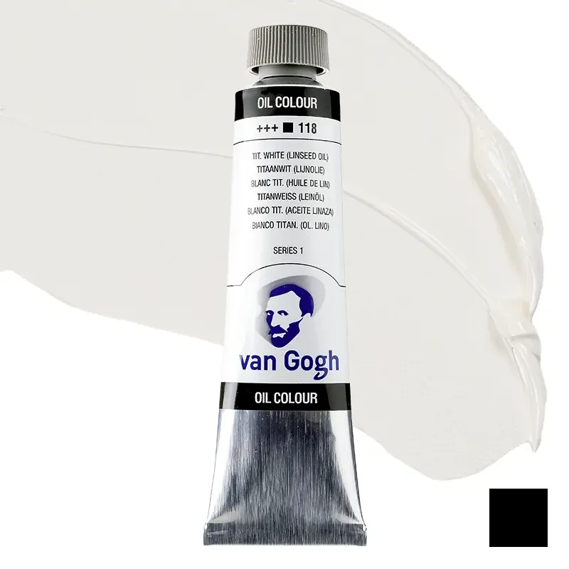 Farba olejna Van Gogh 40 ml - 118 S1 Titanium White (linseed oil) 01
