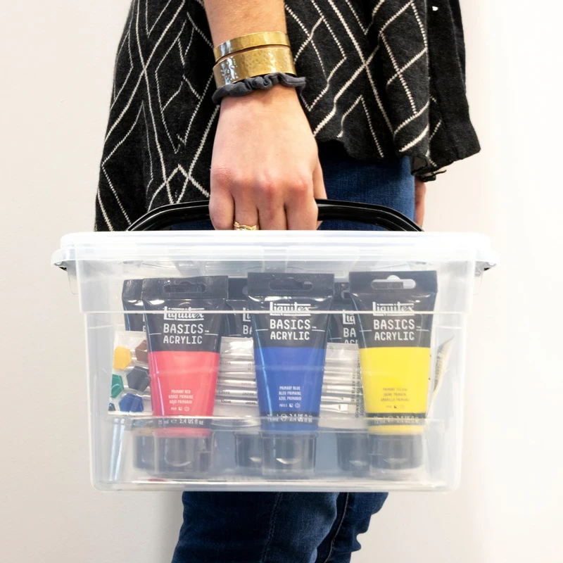 Farby akrylowe Liquitex Basics  zestaw Starter Box 10 elementów 02